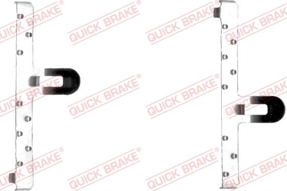 QUICK BRAKE 109-1048-1 - Комплектующие для колодок дискового тормоза autospares.lv