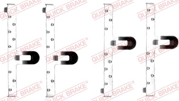 QUICK BRAKE 1091048 - Комплектующие для колодок дискового тормоза autospares.lv