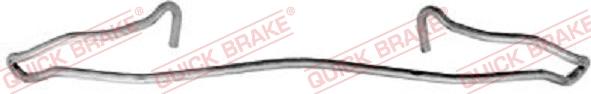 QUICK BRAKE 109-1057-1 - Комплектующие для колодок дискового тормоза autospares.lv