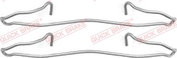 QUICK BRAKE 109-1057 - Комплектующие для колодок дискового тормоза autospares.lv