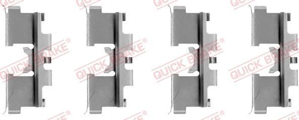 QUICK BRAKE 1091068 - Комплектующие для колодок дискового тормоза autospares.lv