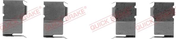 QUICK BRAKE 109-1063-1 - Комплектующие для колодок дискового тормоза autospares.lv