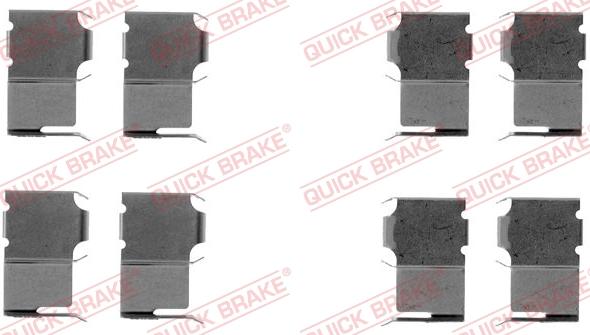 QUICK BRAKE 1091063 - Комплектующие для колодок дискового тормоза autospares.lv