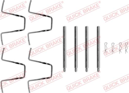 QUICK BRAKE 1091010 - Комплектующие для колодок дискового тормоза autospares.lv