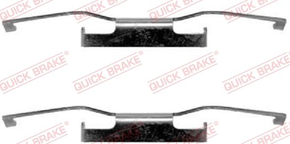 QUICK BRAKE 1091011 - Комплектующие для колодок дискового тормоза autospares.lv