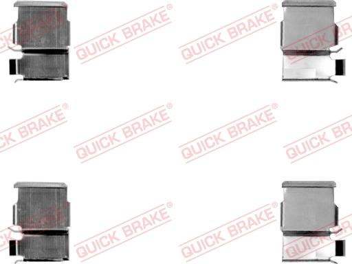 QUICK BRAKE 109-1033-1 - Комплектующие для колодок дискового тормоза autospares.lv