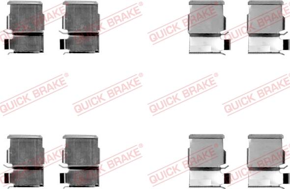 QUICK BRAKE 1091033 - Комплектующие для колодок дискового тормоза autospares.lv