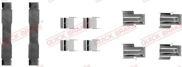 QUICK BRAKE 109-1071 - Комплектующие для колодок дискового тормоза autospares.lv