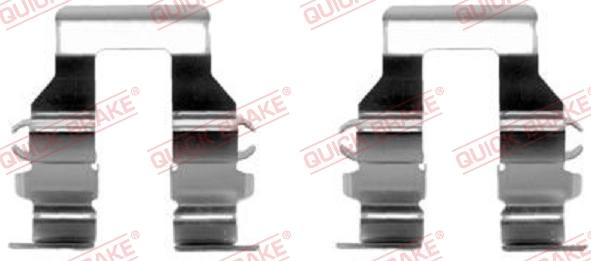 QUICK BRAKE 109-1199-1 - Комплектующие для колодок дискового тормоза autospares.lv