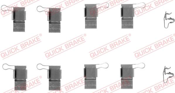 QUICK BRAKE 1091193 - Комплектующие для колодок дискового тормоза autospares.lv