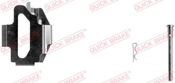 QUICK BRAKE 109-1141-1L - Комплектующие для колодок дискового тормоза autospares.lv