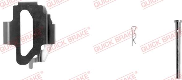 QUICK BRAKE 109-1141-1R - Комплектующие для колодок дискового тормоза autospares.lv