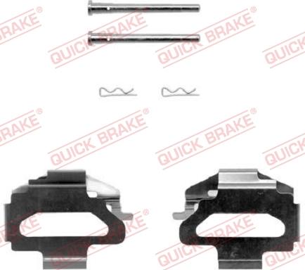 QUICK BRAKE 1091141 - Комплектующие для колодок дискового тормоза autospares.lv