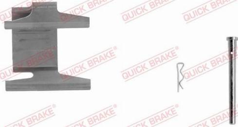 QUICK BRAKE 109-1142-1L - Комплектующие для колодок дискового тормоза autospares.lv