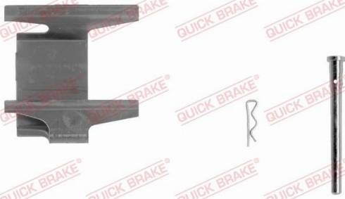 QUICK BRAKE 109-1142-1R - Комплектующие для колодок дискового тормоза autospares.lv