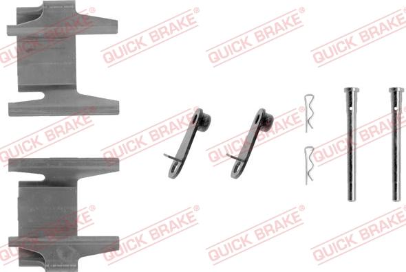 QUICK BRAKE 1091142 - Комплектующие для колодок дискового тормоза autospares.lv