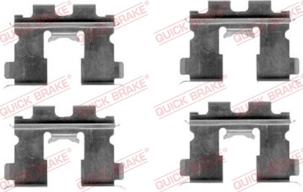 QUICK BRAKE 109-1163 - Комплектующие для колодок дискового тормоза autospares.lv