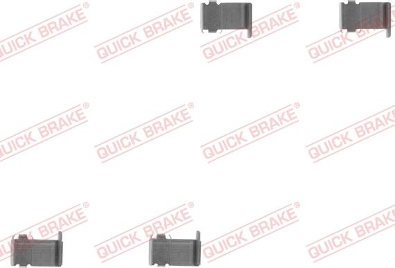 QUICK BRAKE 109-1162-1 - Комплектующие для колодок дискового тормоза autospares.lv