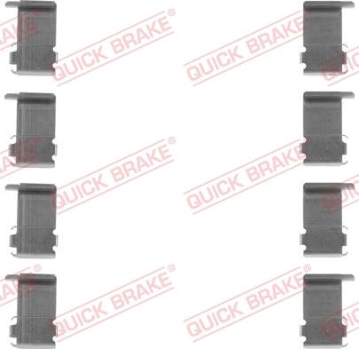 QUICK BRAKE 1091162 - Комплектующие для колодок дискового тормоза autospares.lv