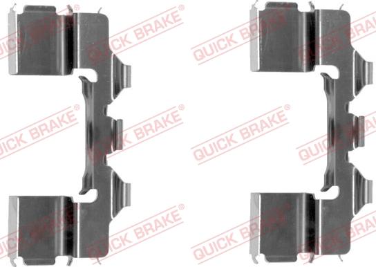 QUICK BRAKE 109-1104-1 - Комплектующие для колодок дискового тормоза autospares.lv