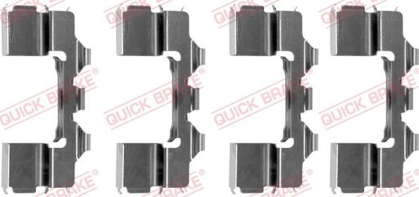 QUICK BRAKE 1091104 - Комплектующие для колодок дискового тормоза autospares.lv