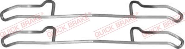 QUICK BRAKE 1091100 - Комплектующие для колодок дискового тормоза autospares.lv