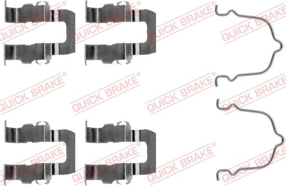 QUICK BRAKE 109-1119 - Комплектующие для колодок дискового тормоза autospares.lv