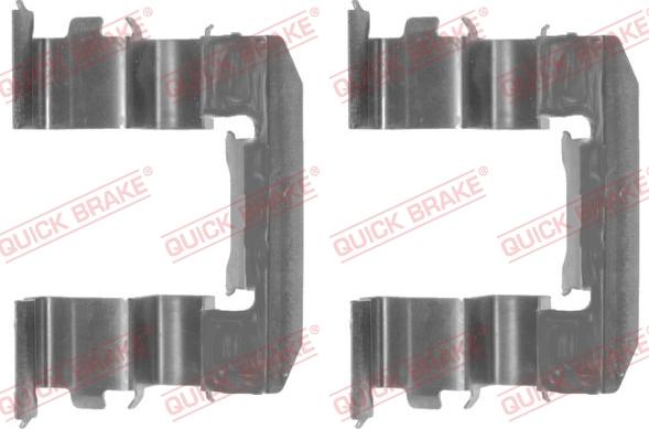 QUICK BRAKE 109-1184-1 - Комплектующие для колодок дискового тормоза autospares.lv