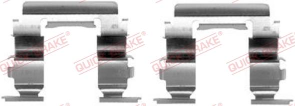 QUICK BRAKE 109-1181-1 - Комплектующие для колодок дискового тормоза autospares.lv