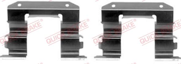 QUICK BRAKE 109-1182-1 - Комплектующие для колодок дискового тормоза autospares.lv