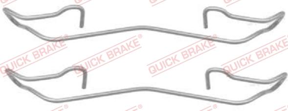 QUICK BRAKE 1091187 - Комплектующие для колодок дискового тормоза autospares.lv