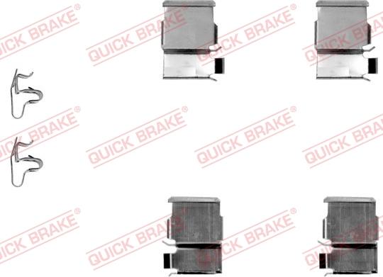 QUICK BRAKE 109-1133-1 - Комплектующие для колодок дискового тормоза autospares.lv