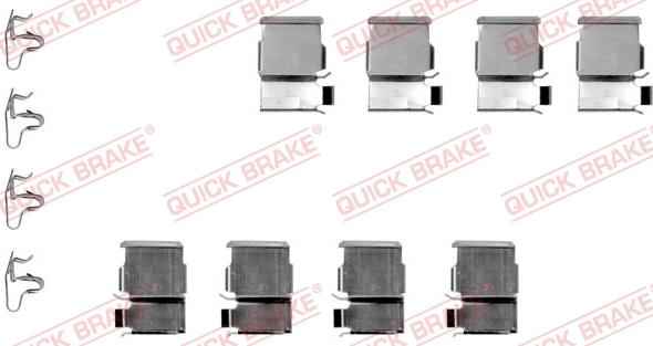 QUICK BRAKE 1091133 - Комплектующие для колодок дискового тормоза autospares.lv