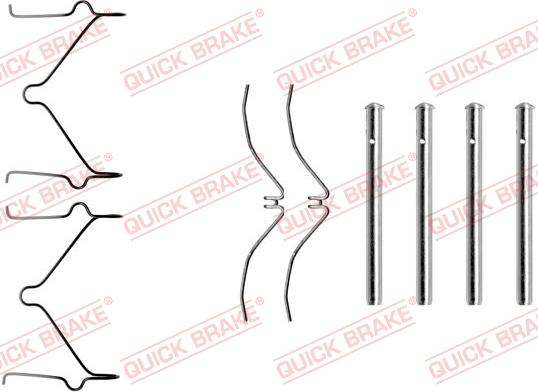 QUICK BRAKE 1091126 - Комплектующие для колодок дискового тормоза autospares.lv