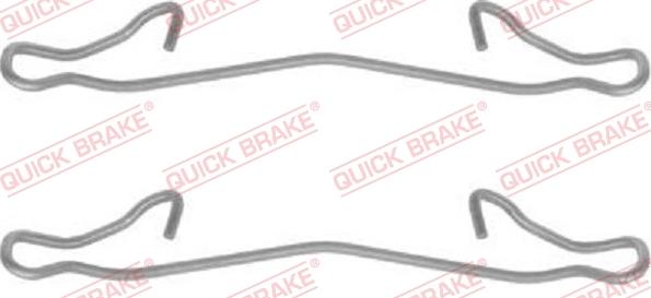 QUICK BRAKE 1091121 - Комплектующие для колодок дискового тормоза autospares.lv