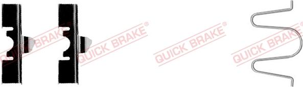 QUICK BRAKE 109-1170-1 - Комплектующие для колодок дискового тормоза autospares.lv