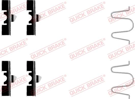 QUICK BRAKE 1091170 - Комплектующие для колодок дискового тормоза autospares.lv