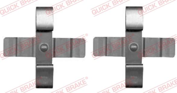 QUICK BRAKE 109-1899-1 - Комплектующие для колодок дискового тормоза autospares.lv