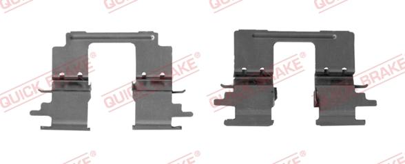 QUICK BRAKE 109-1896R-1 - Комплектующие для колодок дискового тормоза autospares.lv