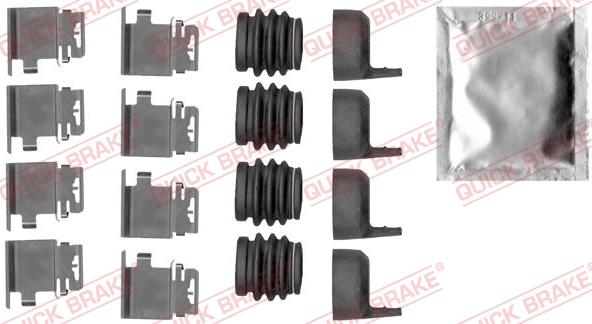 QUICK BRAKE 1091890 - Комплектующие для колодок дискового тормоза autospares.lv