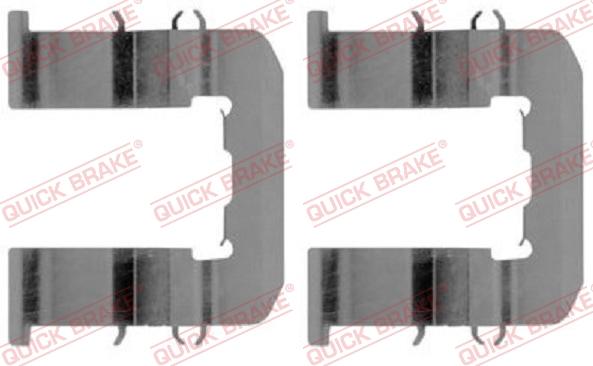 QUICK BRAKE 109-1893R-1 - Комплектующие для колодок дискового тормоза autospares.lv