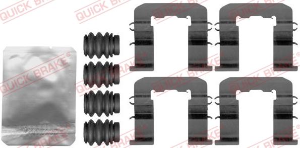 QUICK BRAKE 1091893 - Комплектующие для колодок дискового тормоза autospares.lv