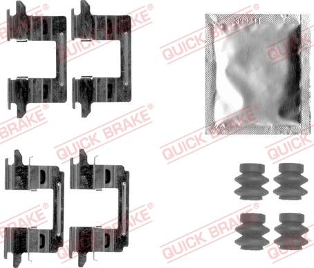 QUICK BRAKE 1091841 - Комплектующие для колодок дискового тормоза autospares.lv