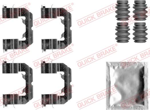 QUICK BRAKE 1091859 - Комплектующие для колодок дискового тормоза autospares.lv