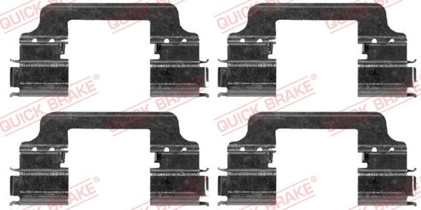 QUICK BRAKE 109-1864 - Комплектующие для колодок дискового тормоза autospares.lv