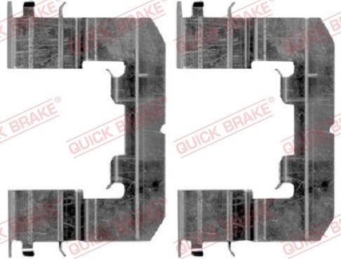 QUICK BRAKE 109-1865R-1 - Комплектующие для колодок дискового тормоза autospares.lv