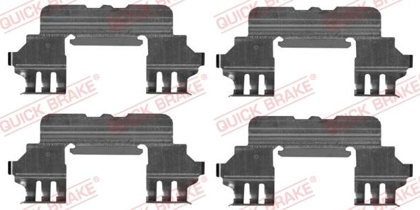 QUICK BRAKE 1091860 - Комплектующие для колодок дискового тормоза autospares.lv