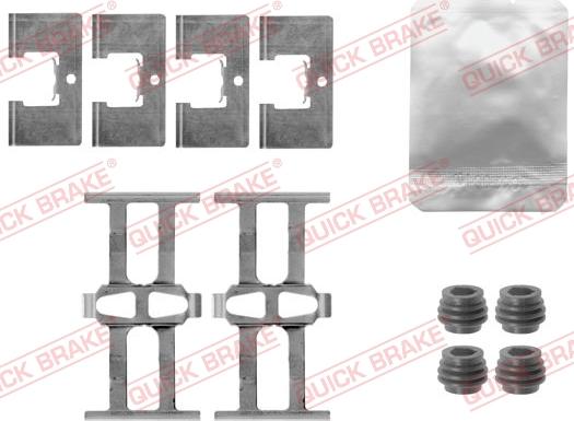 QUICK BRAKE 1091863 - Комплектующие для колодок дискового тормоза autospares.lv