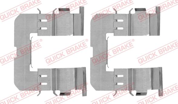 QUICK BRAKE 109-1816-1 - Комплектующие для колодок дискового тормоза autospares.lv