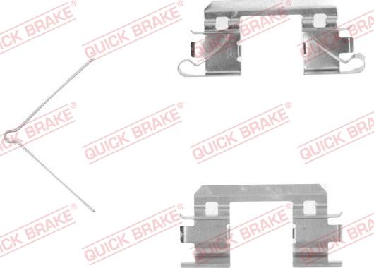 QUICK BRAKE 109-1811R-1 - Комплектующие для колодок дискового тормоза autospares.lv